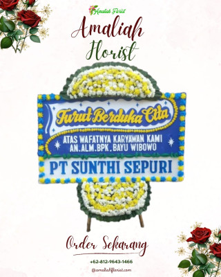 Papan Bunga Duka di Gantiwarno